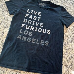 Men’s Black Universal Studios Fast & Furious Supercharged T-Shirt Size Medium